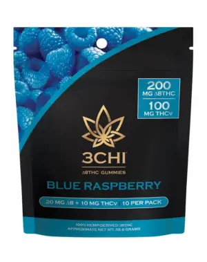 3CHI Delta 8 + THCv Gummies (300mg/10 pack)