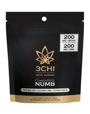 3CHI Comfortably Numb Gummies (400mg/16 pack)