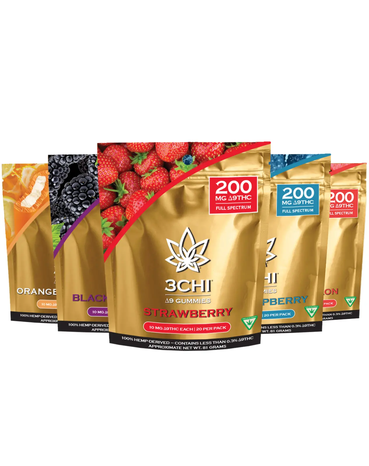 3CHI Delta 9 Gummies (200mg/20 pack)